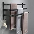 YALURUI Handdukshängare - Aluminium - Svart - Modern Design