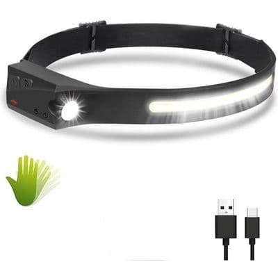 Pandelampe - Zamus - USB Genopladelig - 5 Tilstande - IPX5 Vandtæt - XPE COB Sensor