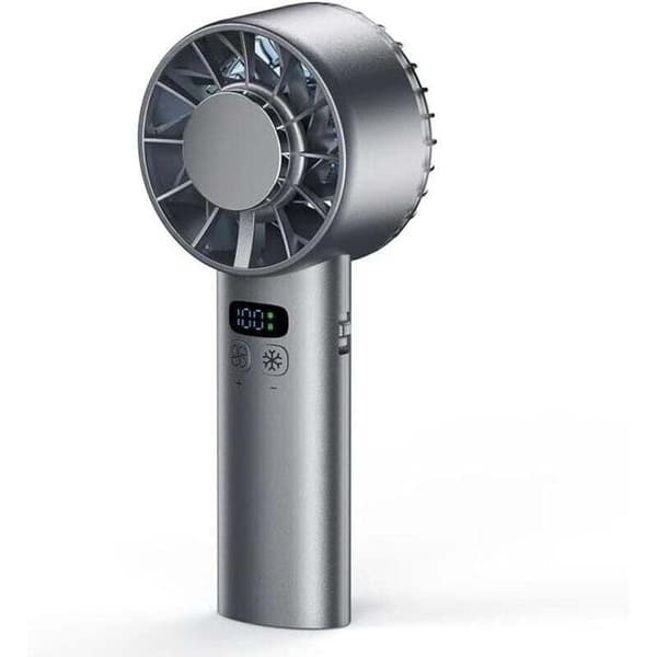 Bærbar luftkøler. Lommeventilator med indbygget batteri og justerbar ventilatorhastighed (1-100, sort).