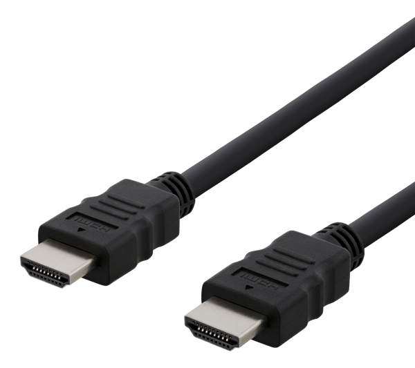 HDMI-kabel, HDMI High Speed m/Ethernet, CCS, 0,5m, sort