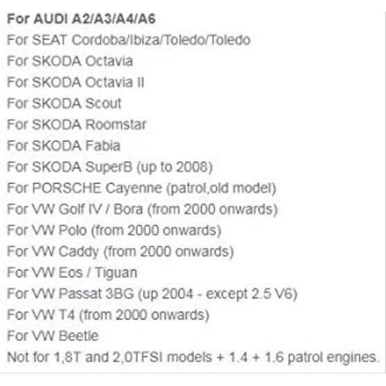 Käynnistyksenestolaite – Bosch – EDC15/ME7 – OBD2 Immo – Yleiskäyttöinen – Audi, VW, Seat, Skoda