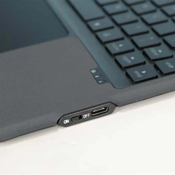 Bluetooth Keyboard Case with Mouse Compatible with Samsung Galaxy Tab A9+ 11-inch - Black