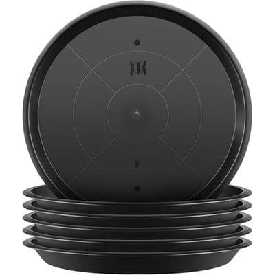 Set med 6 runda plastfat för inomhus- och utomhusväxter - 40 cm FAT