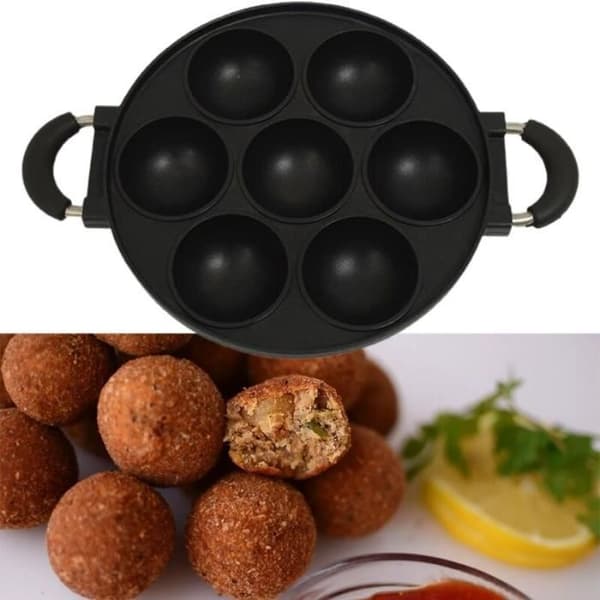 Bageform - Kageform i støbejern - 7 huller - Non-stick - 26 cm