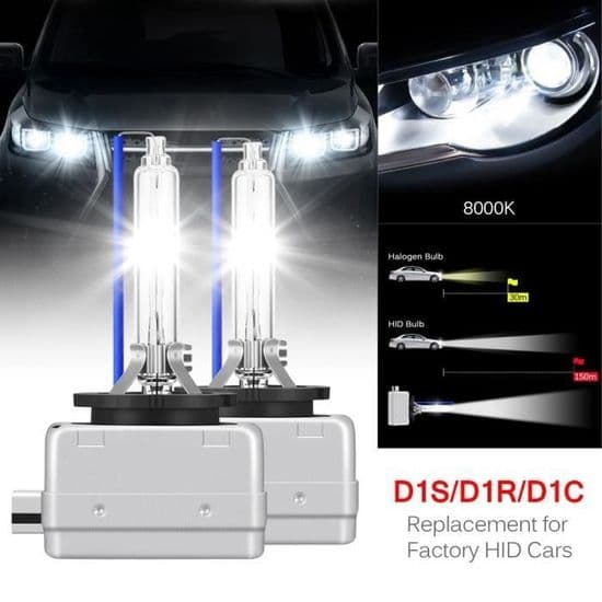2 kpl D1S HID Xenon -ajovalopolttimo 35W 8000K DC 12V autoon