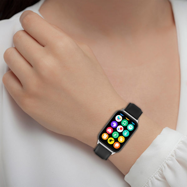 Læderurrem til Xiaomi Smart Band 9 Pro Sort Black
