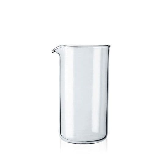 Erstatningsglas til stempelkande, glas – Transparent (Kapacitet: tre kopper, 0,35 L, 12 oz)