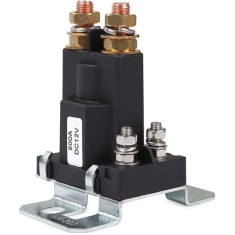 500 AMP DC 12V 4-polig Högströms SPST Bil Auto Start Kontaktor Dubbel Batteriisolator På/Av-brytare