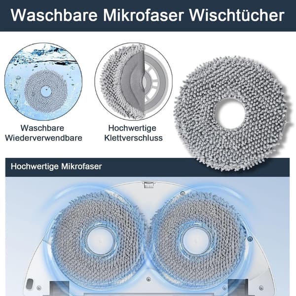Replacement Kit Compatible with Roborock Qrevo S5V/Curv/Edge Robot Vacuum Cleaner - Maintenance and Optimization
