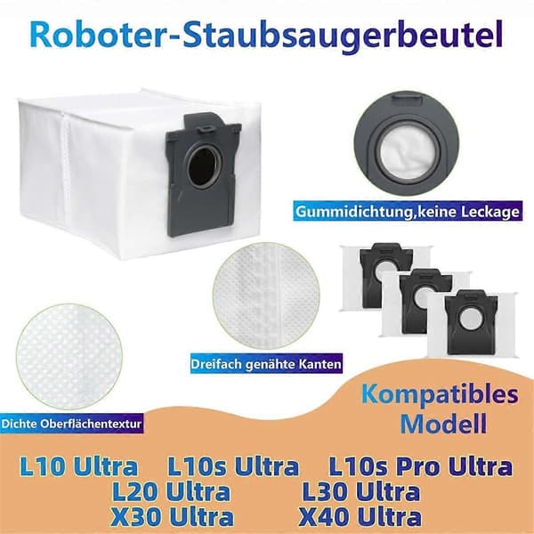 Til Dreame D10 Plus Gen 2 Støvsuger Engangsstøvposer