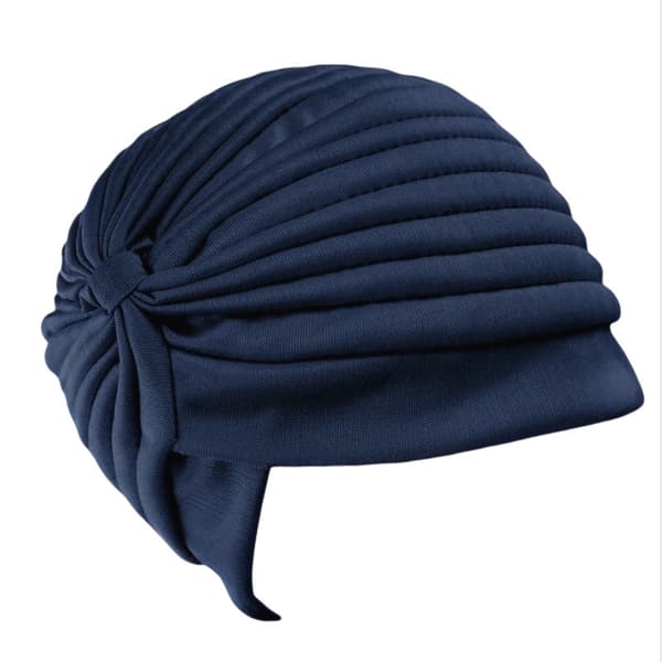 Kjemohodeplagg, myk lue for kreftpasienter NavyBlue Brown