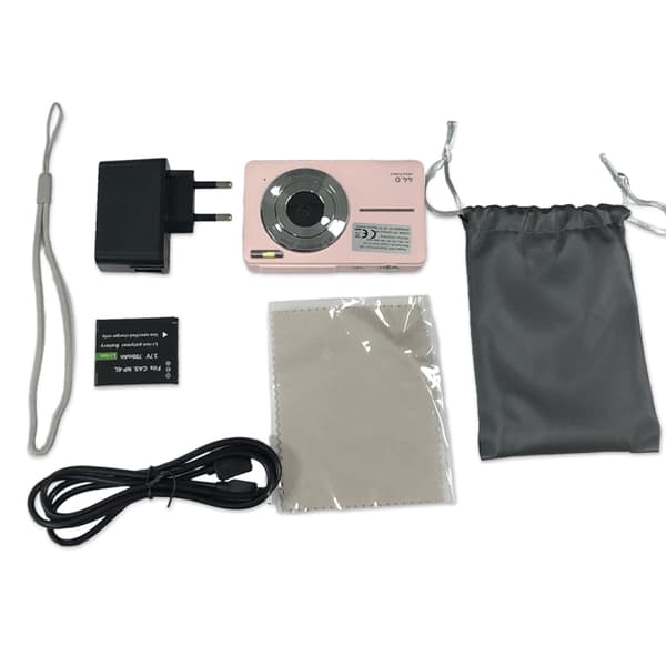 Digital Camera 44MP/1080P/16X Digital Zoom/Fill Light Pink Black