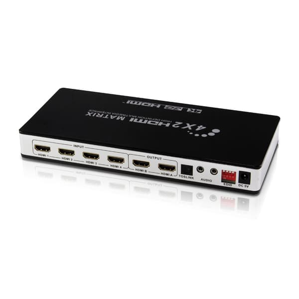 HDMI Matrix 4x2 Switch/Splitter UHD 4K2K 3D with EDID function