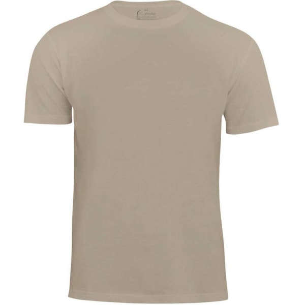 6-Pack T-Shirt utan tryck i bomull Beige XXL