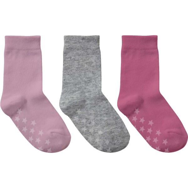 Halksockor Barn 6-Pack Grå/Svart 16-18 (4-9 Mån)