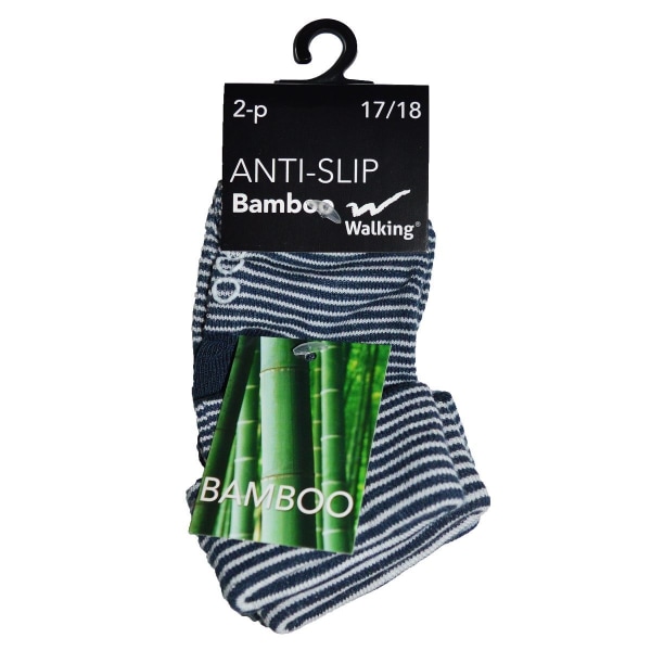 Halksockor Bambu Baby 2-pack Blå 15-16 (2-6 Mån)