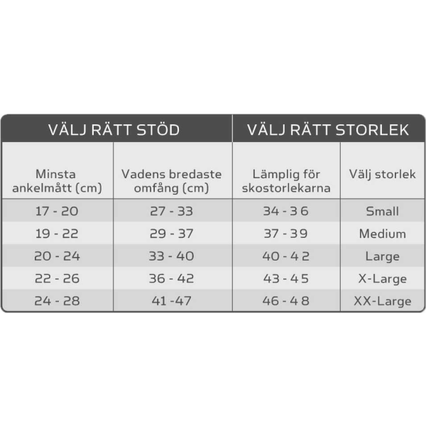 Stödstrumpor 3-Pack Grå 40-42