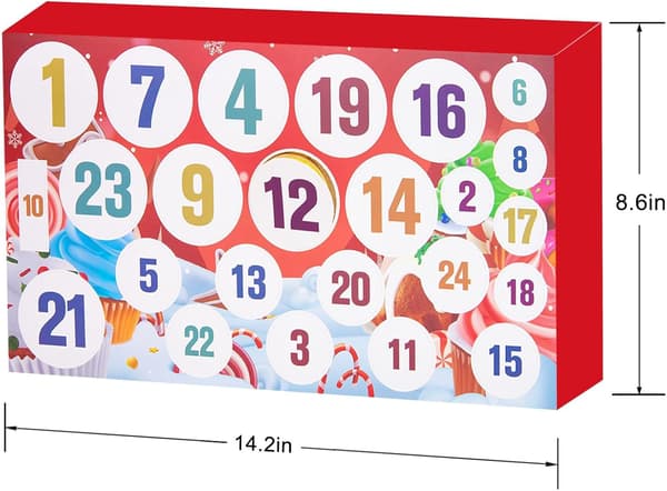 Slime Julekalender 2026, 24-dages julekalender med 10 bøtter slime og 19 stykker tilbehør, DIY-sæt til børn 10pcs