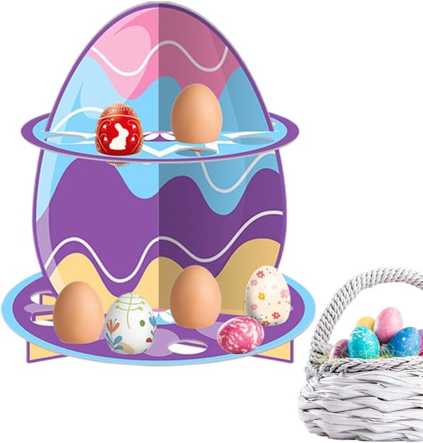 Easter Egg Tray - Rustic Easter Egg Decoration for Table, Central Centerpiece, Party and Party Supplies for Home