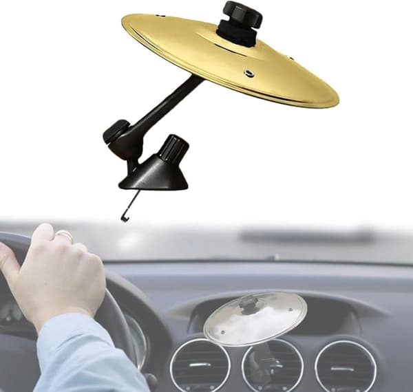 Bilcymbal & Biltrumma – Mini Crashcymbal för Luftventil, Passar Alla Bilmodeller