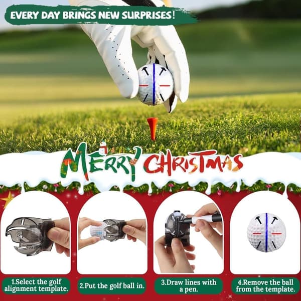 Golf Adventskalender 2025 – 24 dagars julkalender för golfare, golfälskare, män, pappa – presentidé