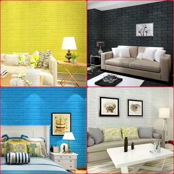 10-pack self-adhesive 3D wall and ceiling stickers, water-resistant, moisture-resistant, easy installation