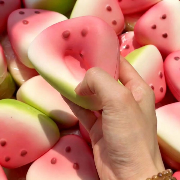 1-5 stk. Vandmelon Taba Squishy, Langsom Stigning/Rebound, Legetøj til Angstlindring 5PCS