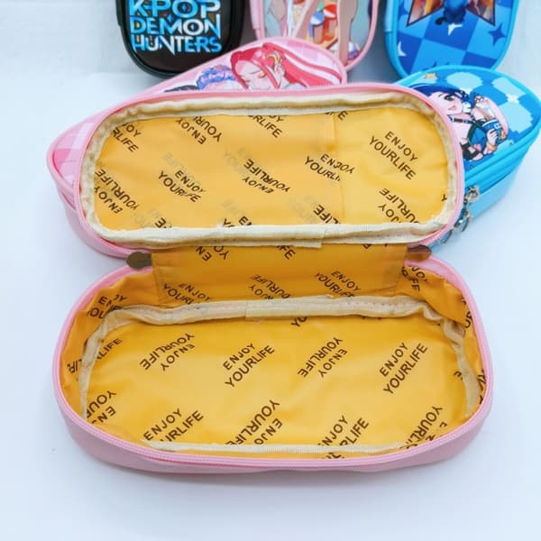 K-Pop Demon Hunters / Huntrix + Pencil Case + Double Zipper + PU + Spacious + School #2