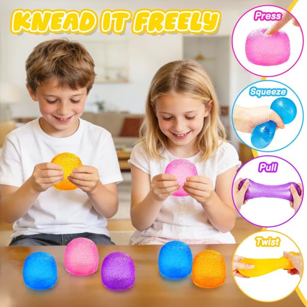 Mjuk Stressboll Super Solid Klämboll för Barn och Vuxna Purple