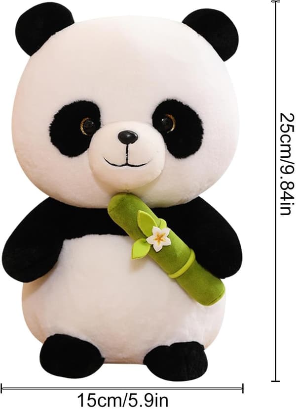 Söpö panda pehmolelu glitterillä 25 cm – pehmeä pehmolelu lapsille