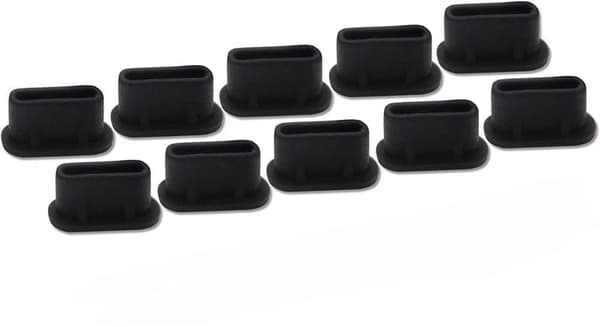 10-pack dammskydd för mobiltelefon, USB-C dammskydd, silikondammskydd för telefon, skyddsplugg