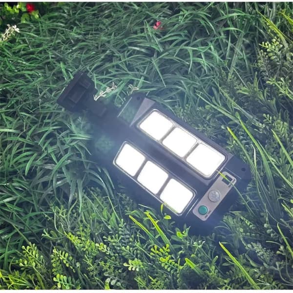 Solar lamp outdoor with 54 LED and motion sensor, 3 light modes, waterproof garden lighting for walkway and driveway 60led
