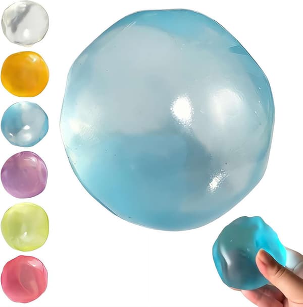 Kokosolja Squishies, 2026 Ny Kokosolja Stressboll, 6cm Blue