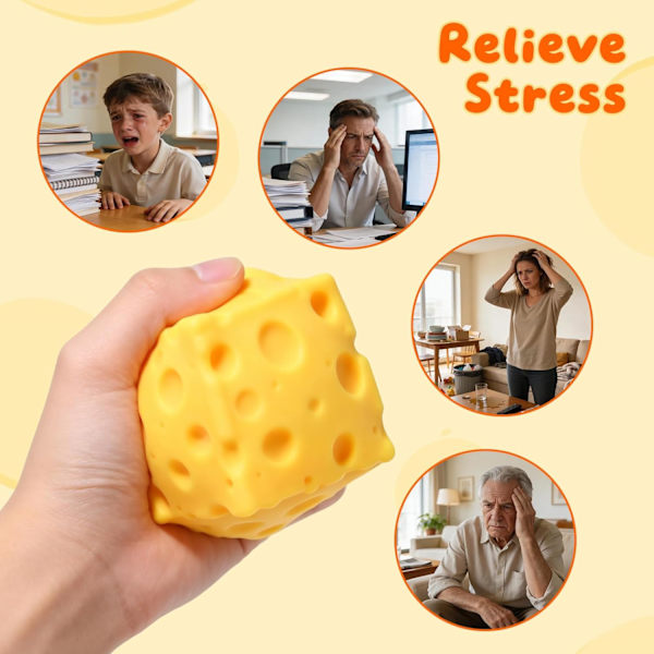 1/2/3 STK Osteklemme, Blød Squishy Osteblok Klemme Fidget Legetøj 2pcs-Triangular