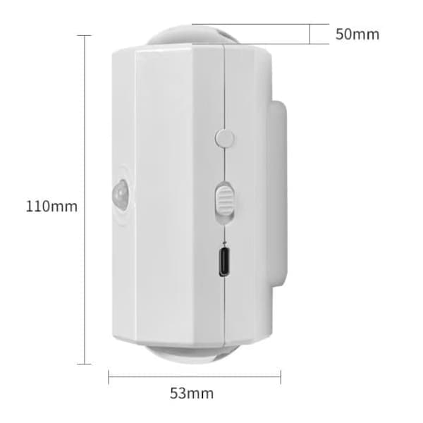Uppladdningsbar RGB LED Vägglampa med Rörelsesensor – 1/2-pack Trådlös Väggbelysning RGB Light 2-pack