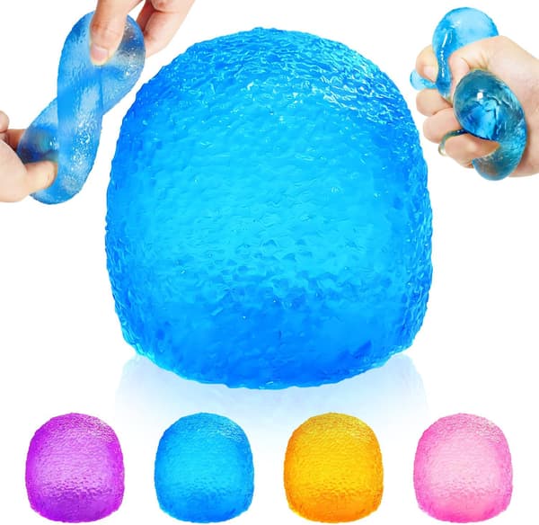 Mjuk Stressboll Super Solid Klämboll för Barn och Vuxna Blue