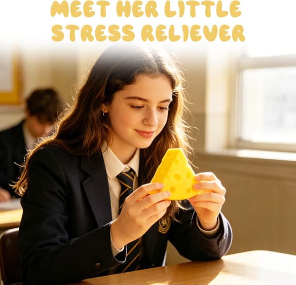 Liten Ost Squishy, Mjuk och Snabb Återhämtning, Icke-klibbig Stressavlastningsleksak Triangular