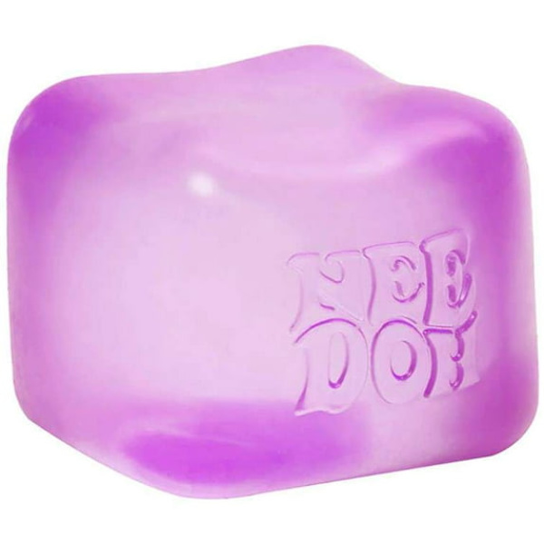 Schylling NeeDoh Nice Cube - Sensory Squeeze Toy with Super Solid Squeeze Purple