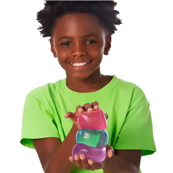 Schylling NeeDoh Nice Cube - Sensorinen puristuslelu superkiinteällä puristuksella Pink
