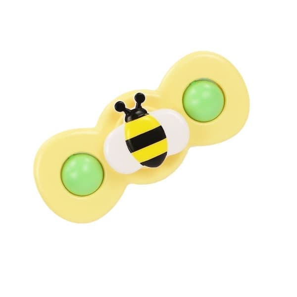 1/3-Pack - Fidget Spinner med Sugkopp för Barn - Snurrande Leksak multifärg 1pc-A
