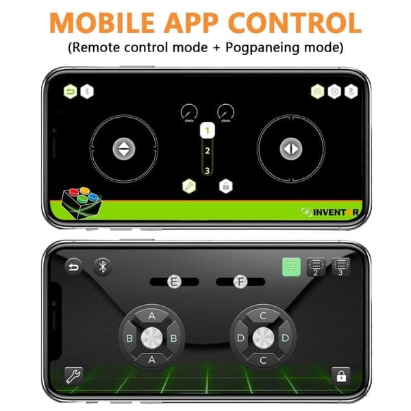 Byggleksak Power Set – Uppgraderat Motorfunktionsset med Fjärrkontroll, Batterilåda & App-/Programstyrning