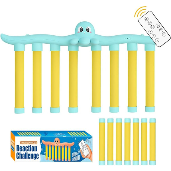 Reaction Game Reflex Toy – Coordination Training with Catch Sticks Blue With remote control