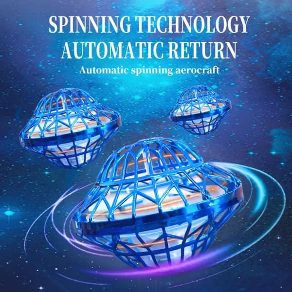 Flying UFO Ball – Handstyrd Sensorleksak med Gyro för Barn Utomhus Purple