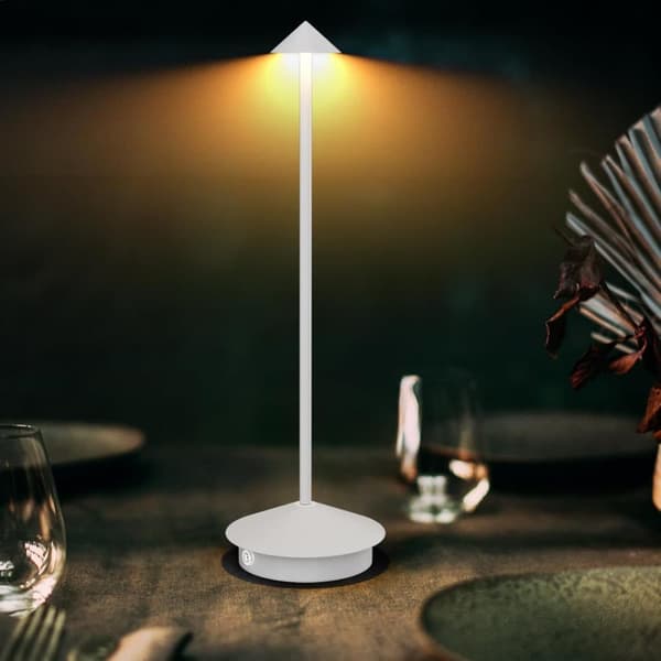 2-pak Bordlampe / Skrivebordslampe - Trådløs LED-lampe Vit 2 st