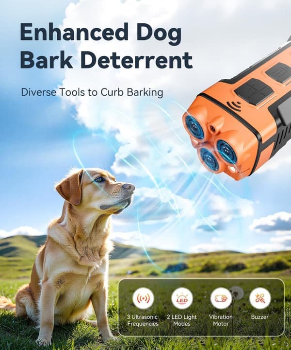 Ultrasonic Anti Barking Dog Device - Variable Frequency Bark Control for Training & Bad Behavior