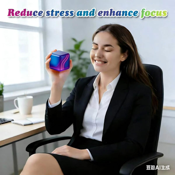 1/4-pack Fidget Cube Squishy Leksaker, Kläm Stressbollar för Barn, Vuxna Multicolor 4Pack