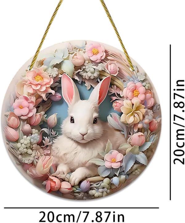 Easter Bunnies Hanging Decoration - Acrylic Easter Pendant, Easter Decoration for Home and Easter Gifts