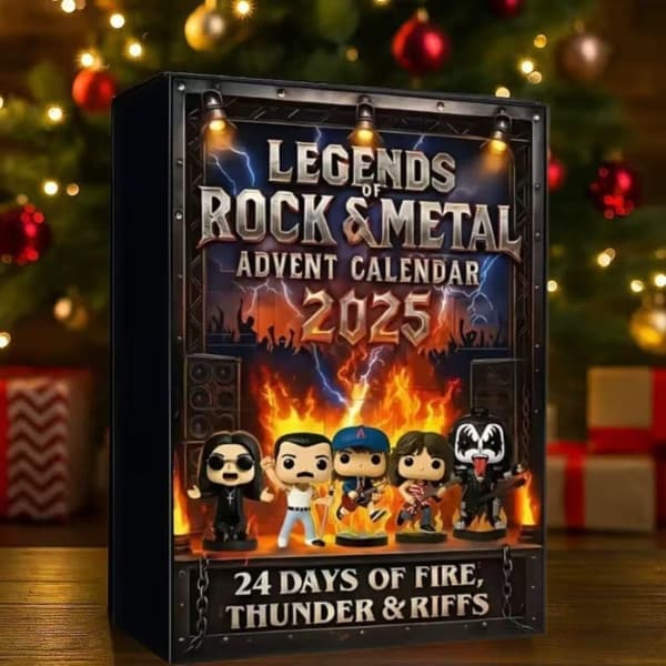 Rock & Metal Adventskalender 2026 – 24 Dagar 2D akryl Samlarfigurer Julkalender Perfekt Julklapp