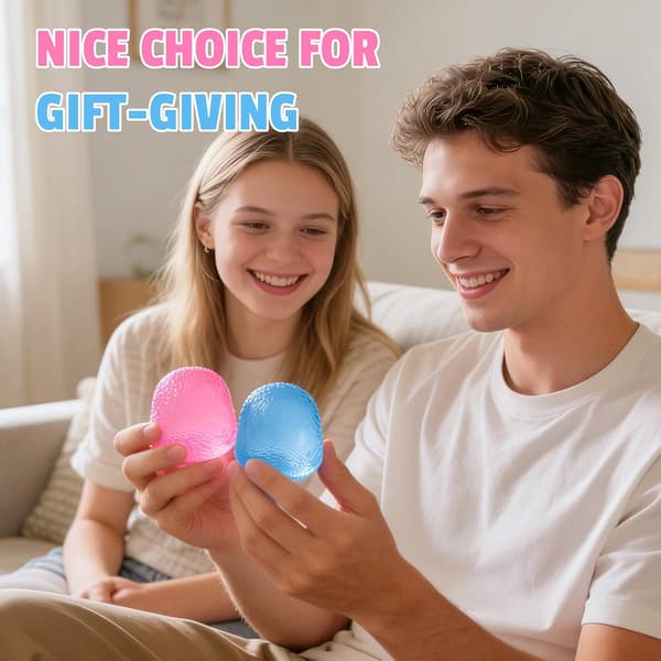 2 STK Gumdrop Squishy Fidget Leker, Gumdrop Sensoriske Stressballer for Barn og Voksne