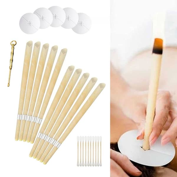10-pack Öronljus av Bivax – Aromaterapi & Avkoppling